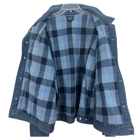 SMITH Workwear Heavyweight Denim Lined Jacket Size 3X — Great for Outdoors!!! - Picture 3 of 10